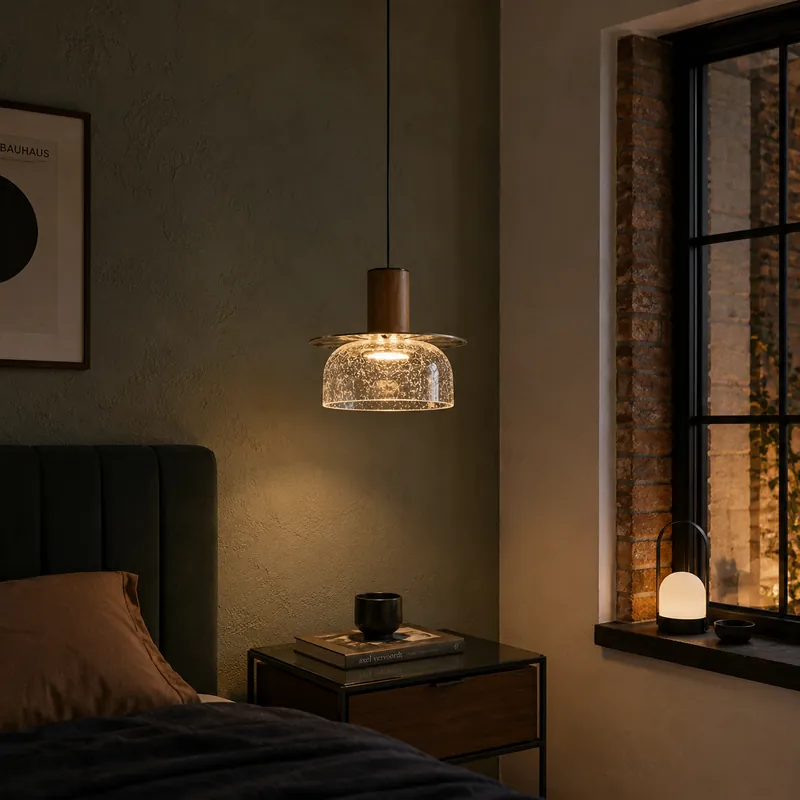 Suspension Verre Transparent Moderne