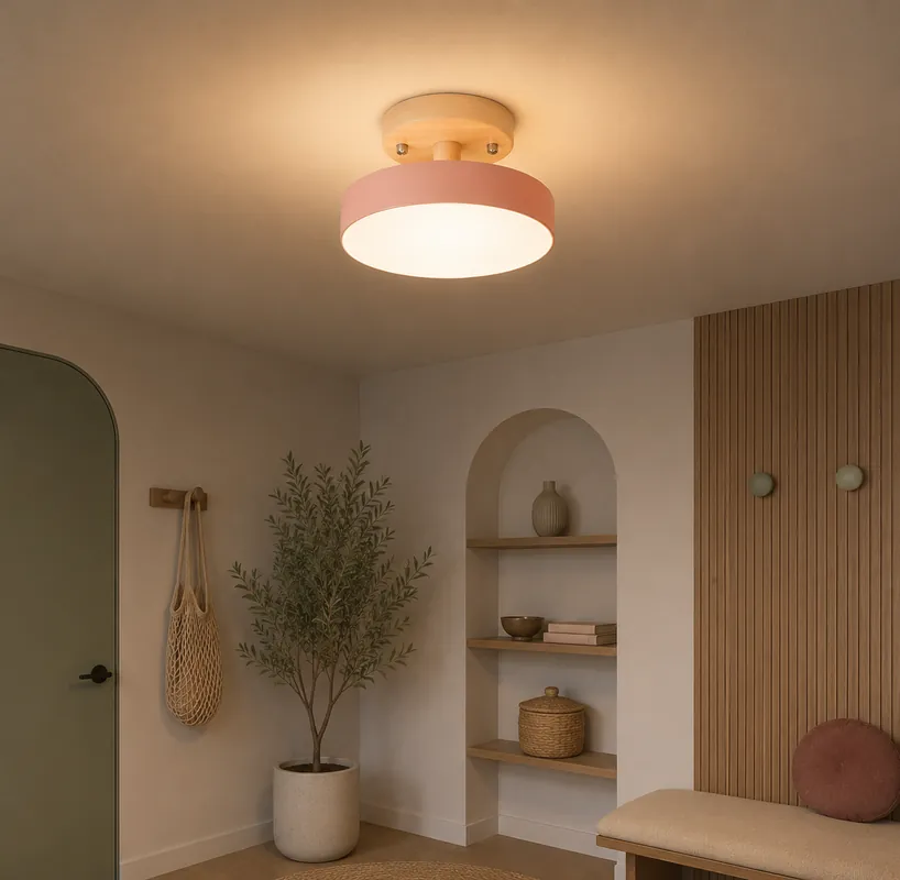 Plafonnier LED Moderne Rose