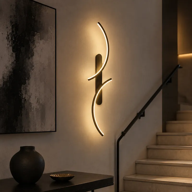 Applique Murale Design Courbe Moderne