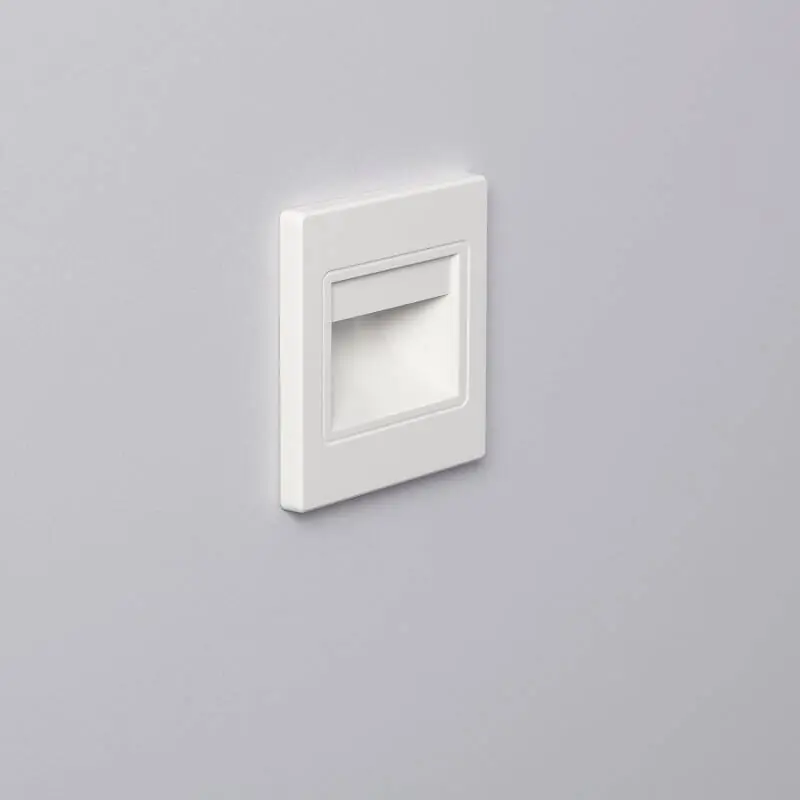 Balise LED 1.5W Encastrable au Mur Randy Blanche