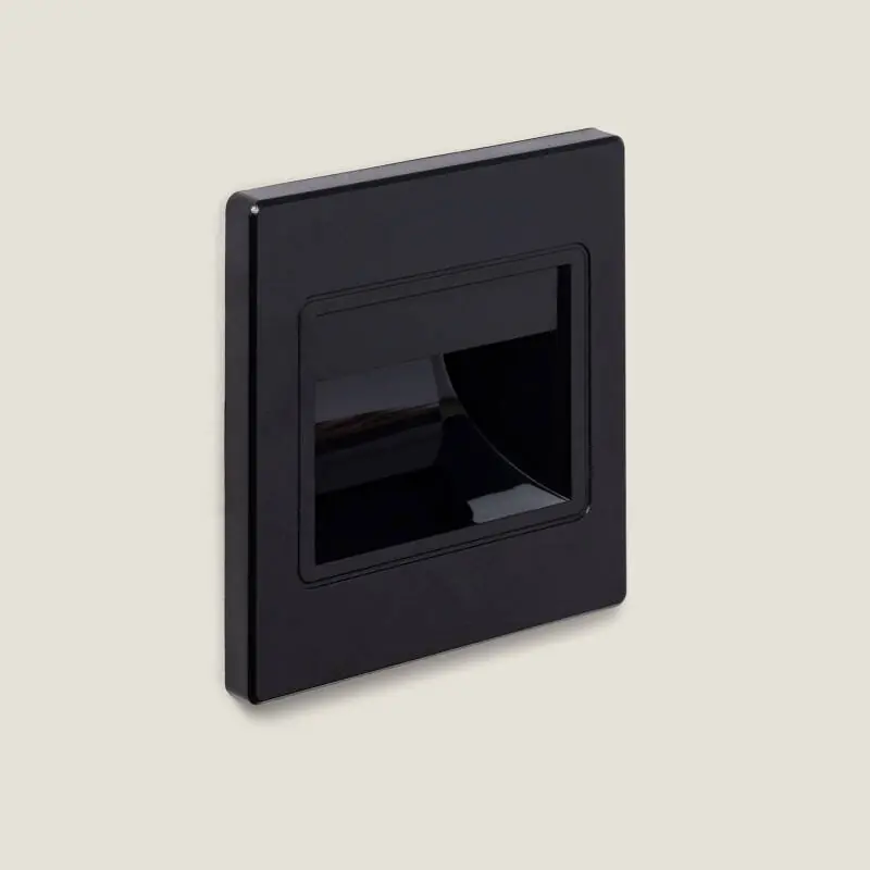 Balise LED 1.5W Encastrable au Mur Randy Noire