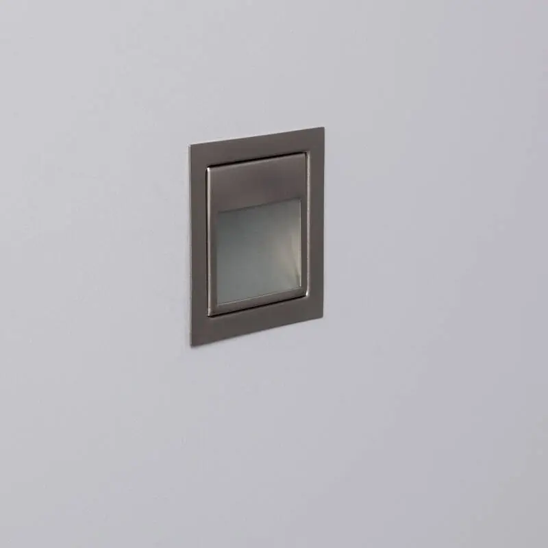 Balise Murale LED Encastrable 1.5W Larry Finition Acier Inoxydable