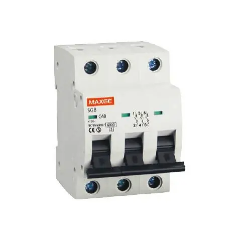 Disjoncteur Résidentiel 3P-32A-6kA Courbe C MAXGE Alpha+
