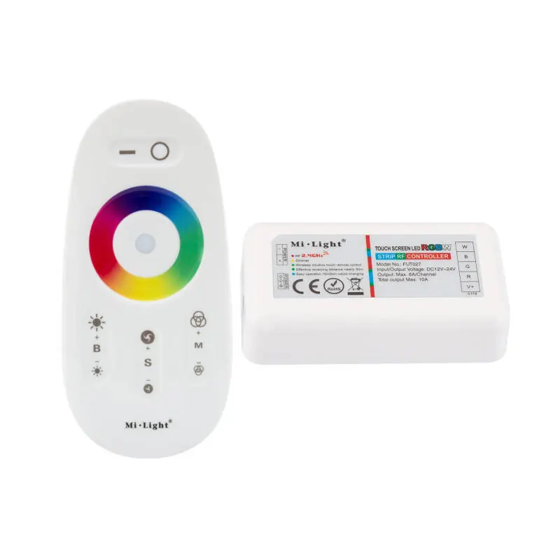 Contrôleur Variateur Tactile Ruban LED 12/24V DC RGBW avec Télécommande RF