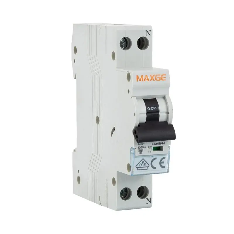 Disjoncteur Résidentiel DPN 1P+N-6kA 6-32A Courbe C Industriel/Tertiaire/Résidentiel MAXGE