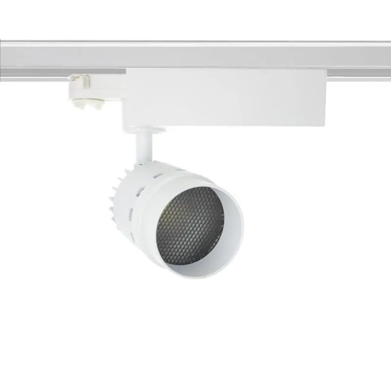 Spot LED Cree Cannon 20W Blanc pour Rail Triphasé (UGR 19) (3 Allumages)