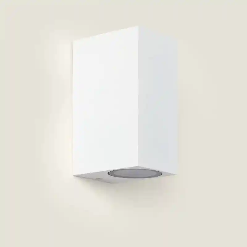 Applique Murale Extérieure Aluminium Miseno Blanche Éclairage Double Face
