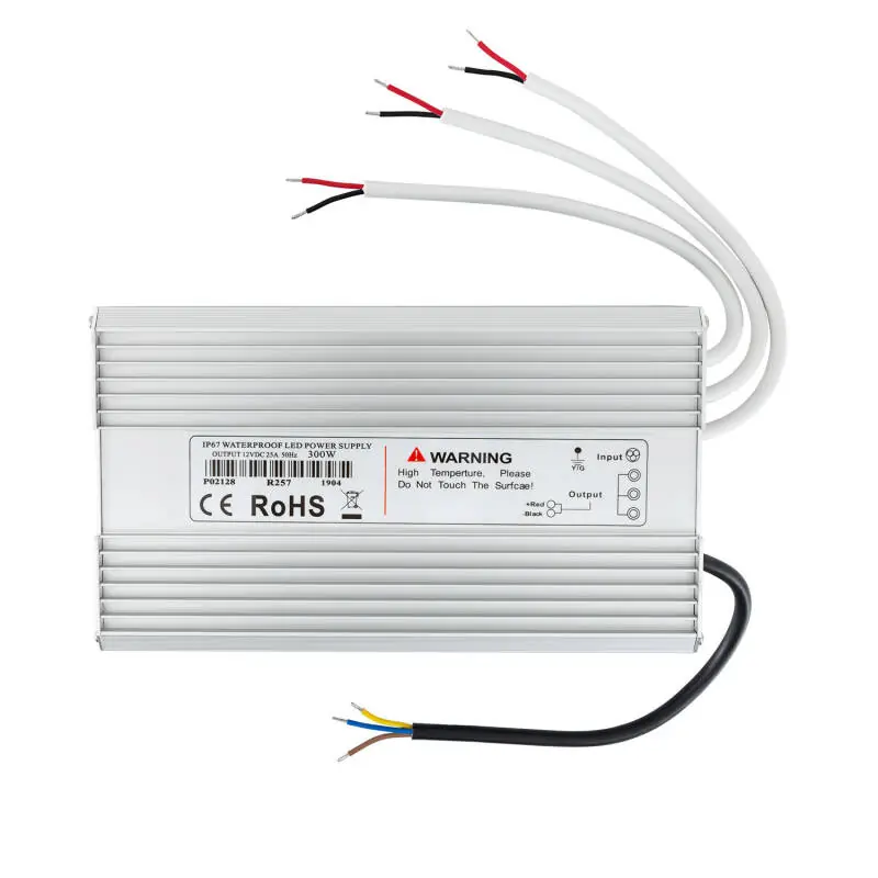 Bloc d‘Alimentation Étanche 12V DC 300W 25A IP67