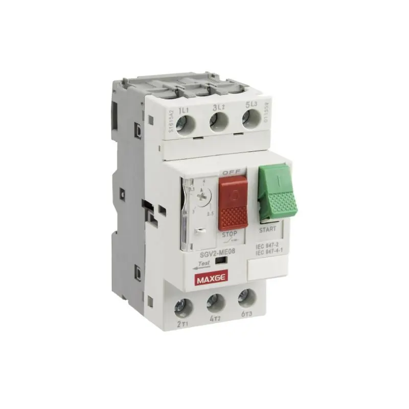 Disjoncteur Magnéto-thermique 3P MAXGE 690 V – Protection Complète pour Moteur Triphasé 0,06–15 kW