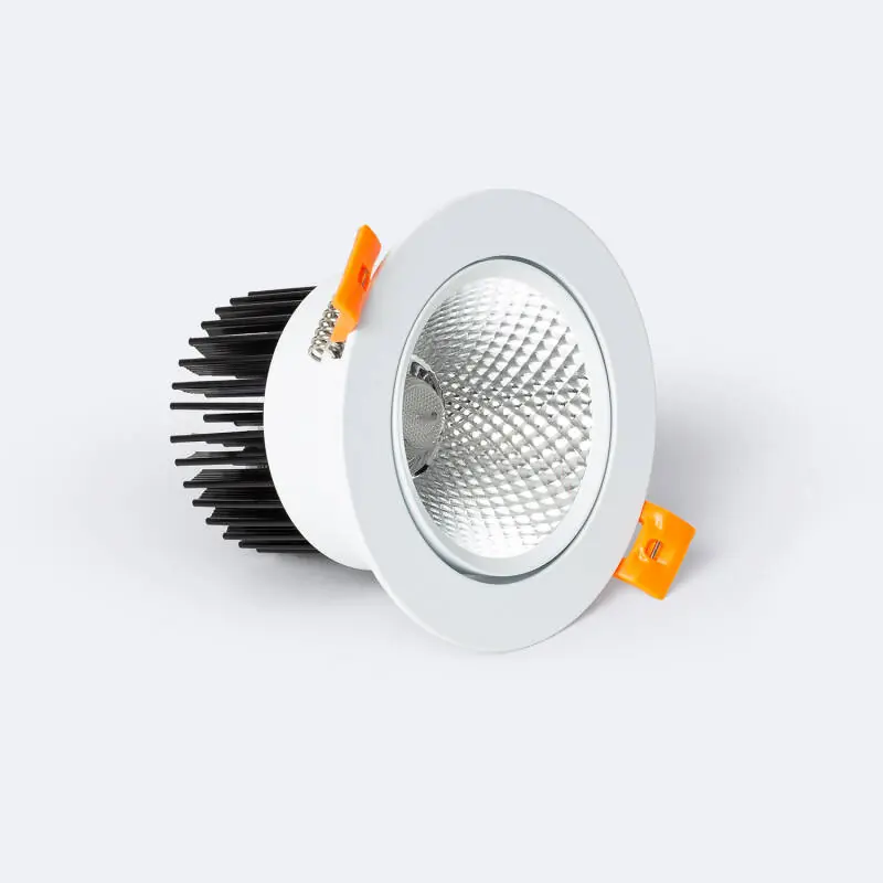 Spot Downlight LED 12W Rond COB CRI90 Coupe Ø 90 mm