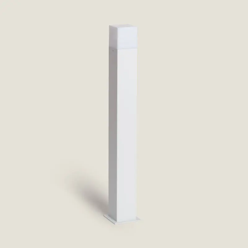 Balise Extérieure en Saillie sur Pied 74cm Augusta Blanche