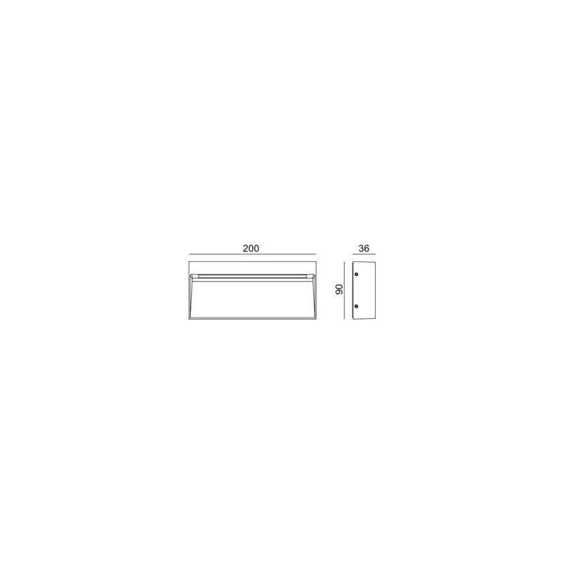 Balise LED Extérieure en Aluminium 6W en Saillie Columbia
