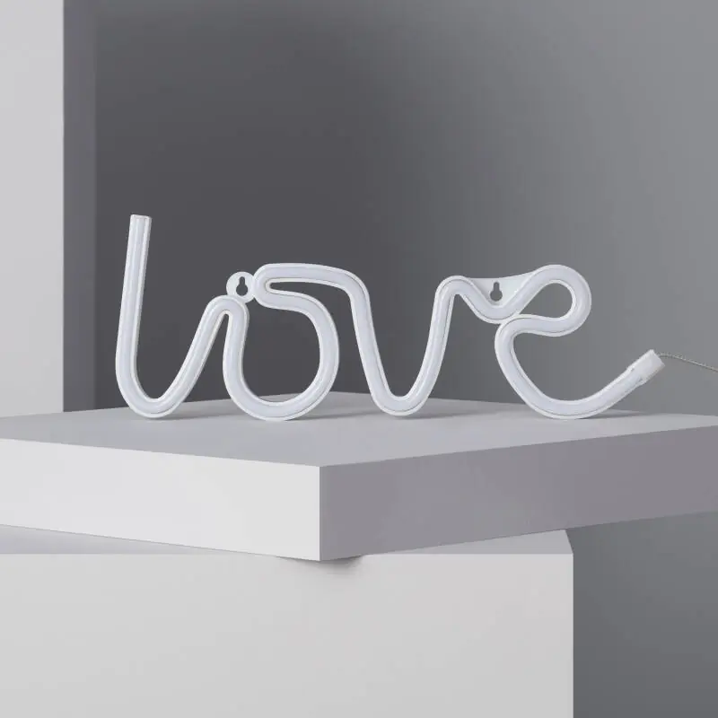 Néon LED Love à Piles