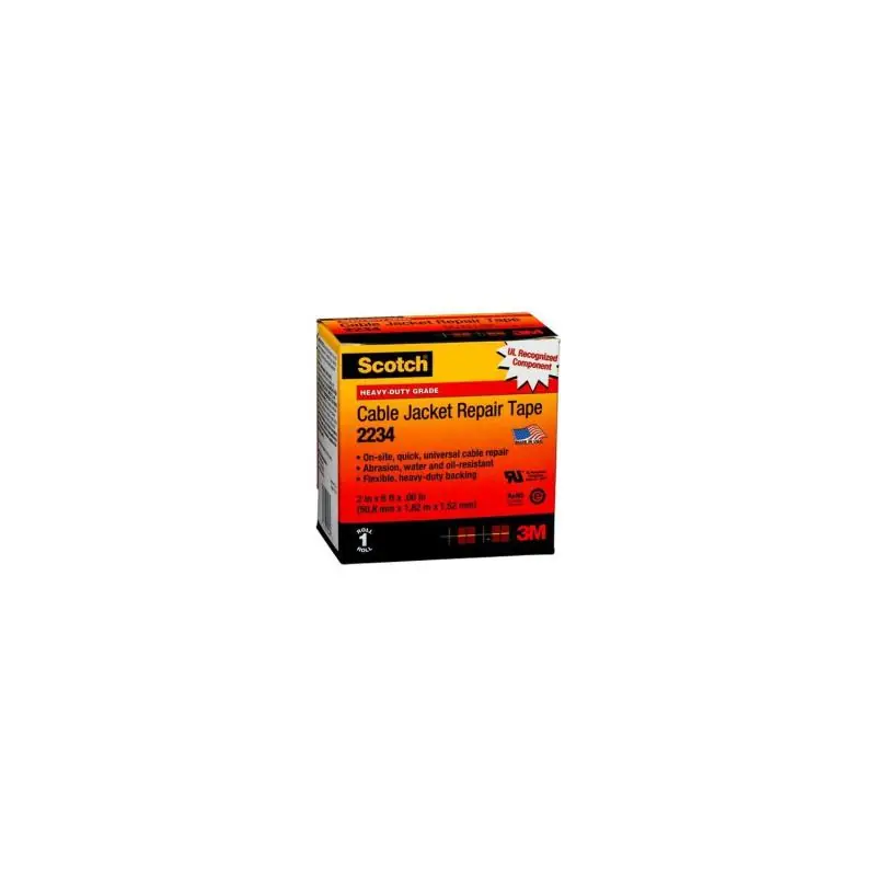 Ruban de Réparation de Gaines 400 V/mil Scotch® 2234 3M™ 50mm x 1.8m 3M-CNT-7000006227-N