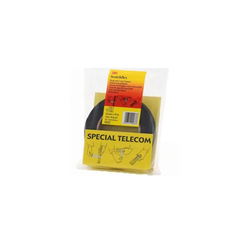 Ruban de Fixation Auto-Agrippant 3M™ Scotchflex™ 20mm x 10m 7000033355-N