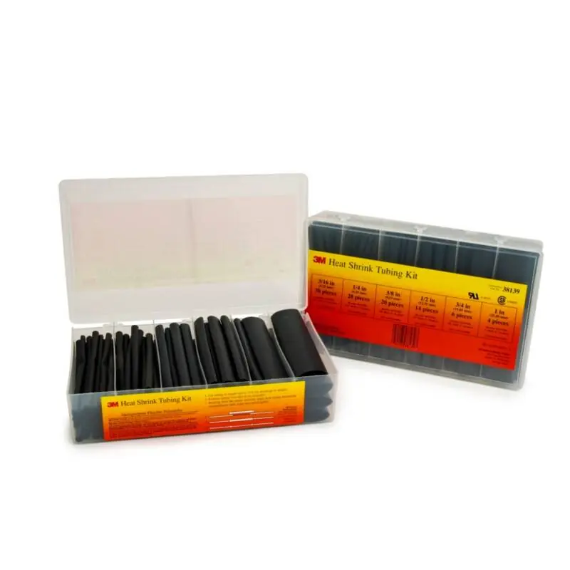 Kit Gaine Thermorétractable 3M™ 6 Diamètres SFTW-202A Noire KT-3M-7000037645