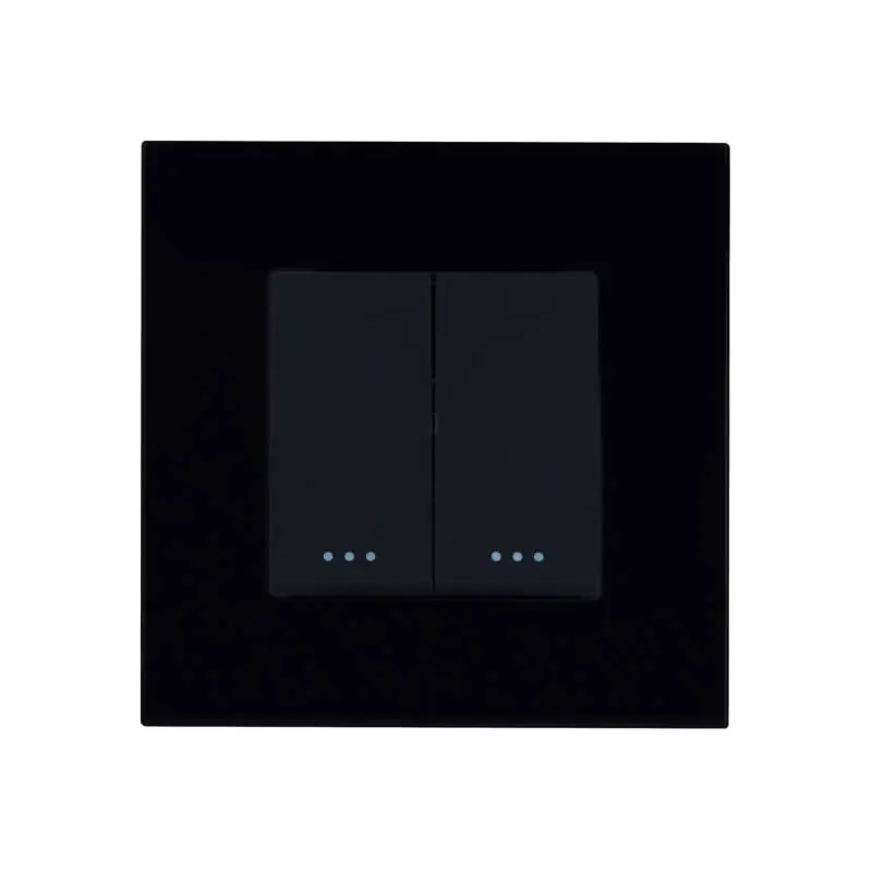 Interrupteur Double avec Plaque PC Modern