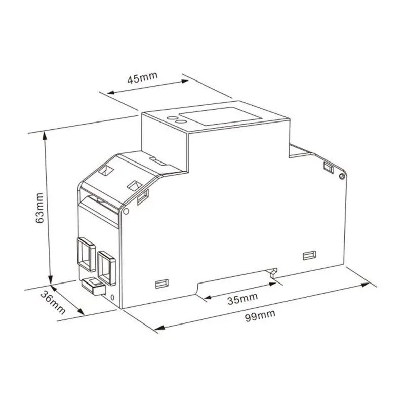Compteur d’Énergie Bidirectionnel Monophasé Direct MAXGE 100A