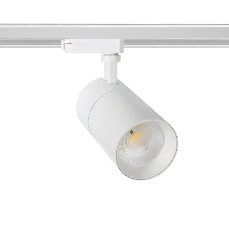 Spot LED sur Rail Monophasé 20W Mallet Dimmable CCT Sélectionnable