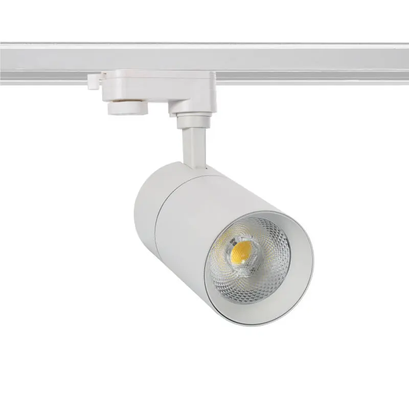 Spot LED sur Rail Triphasé 30W Dimmable Mallet CCT Sélectionnable