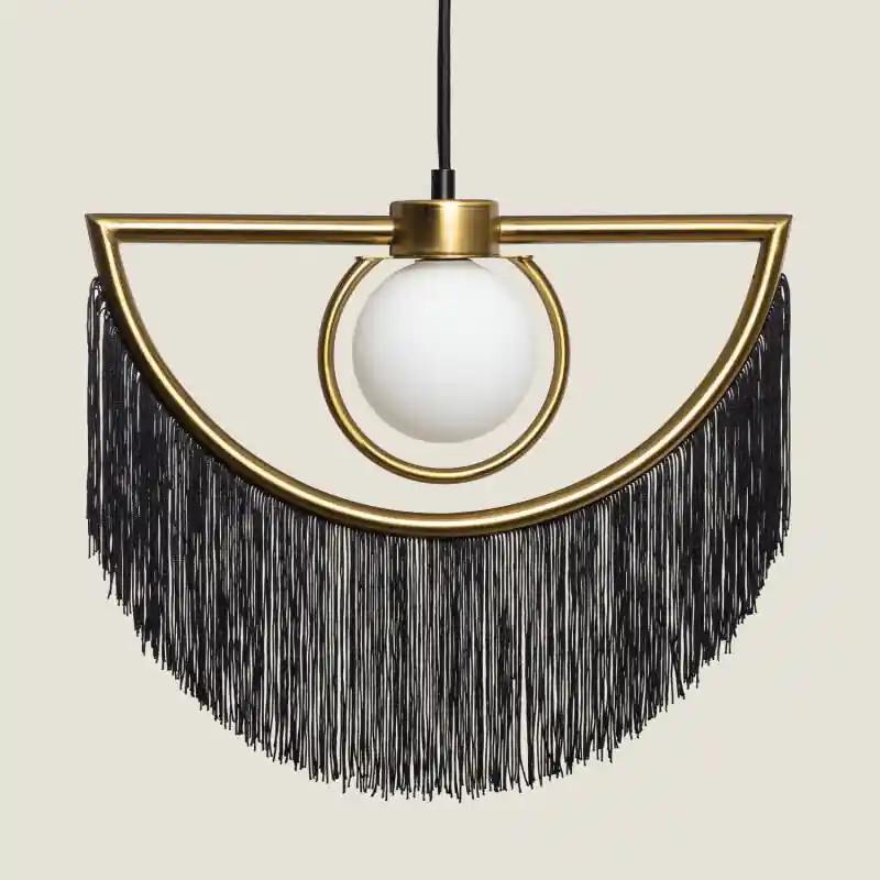 Suspension Métal Dalila avec Franges