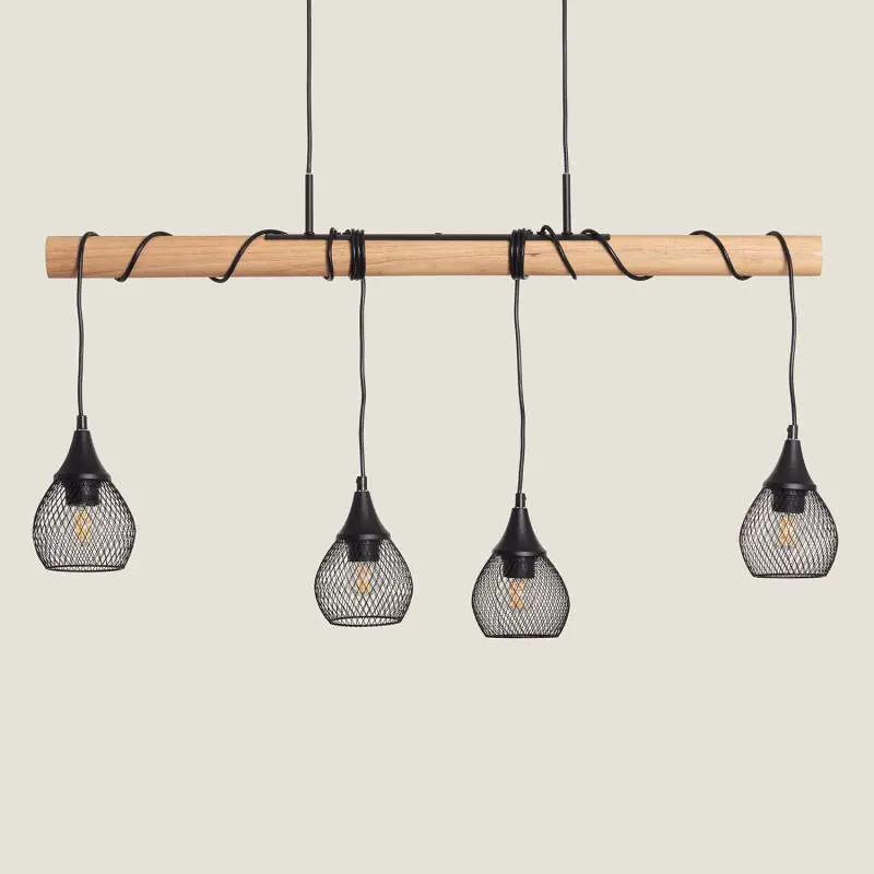 Suspension Bois et Aluminium Monah