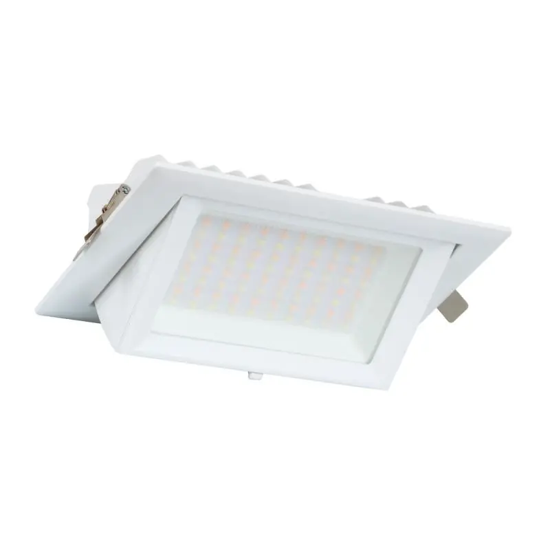 Spot Downlight LED 38W Rectangulaire Orientable SAMSUNG 130 lm/W LIFUD Coupe 210x125 mm