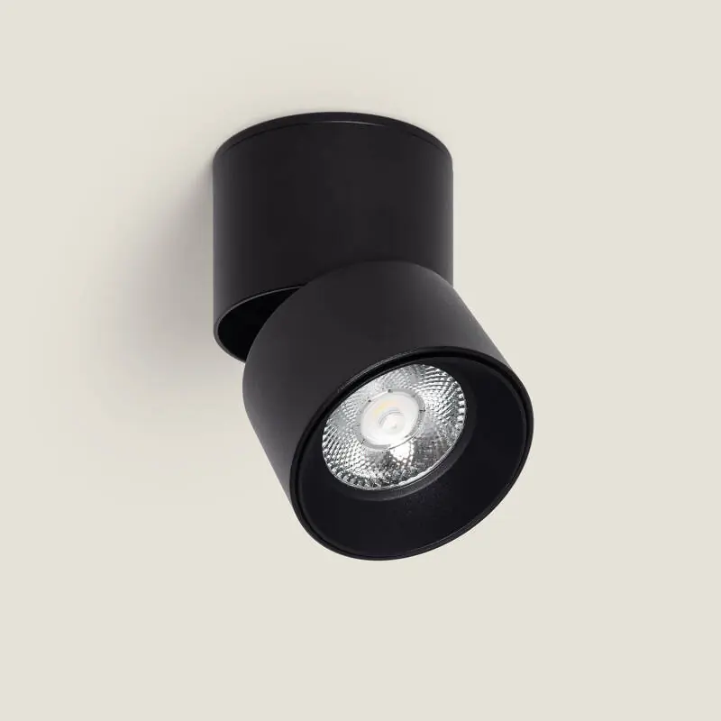 Applique LED Aluminium Ronde New Onuba 7W Noire