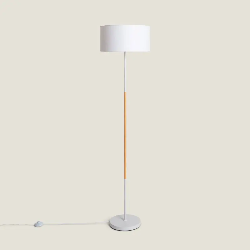 Lampadaire Bois et Métal Silinda
