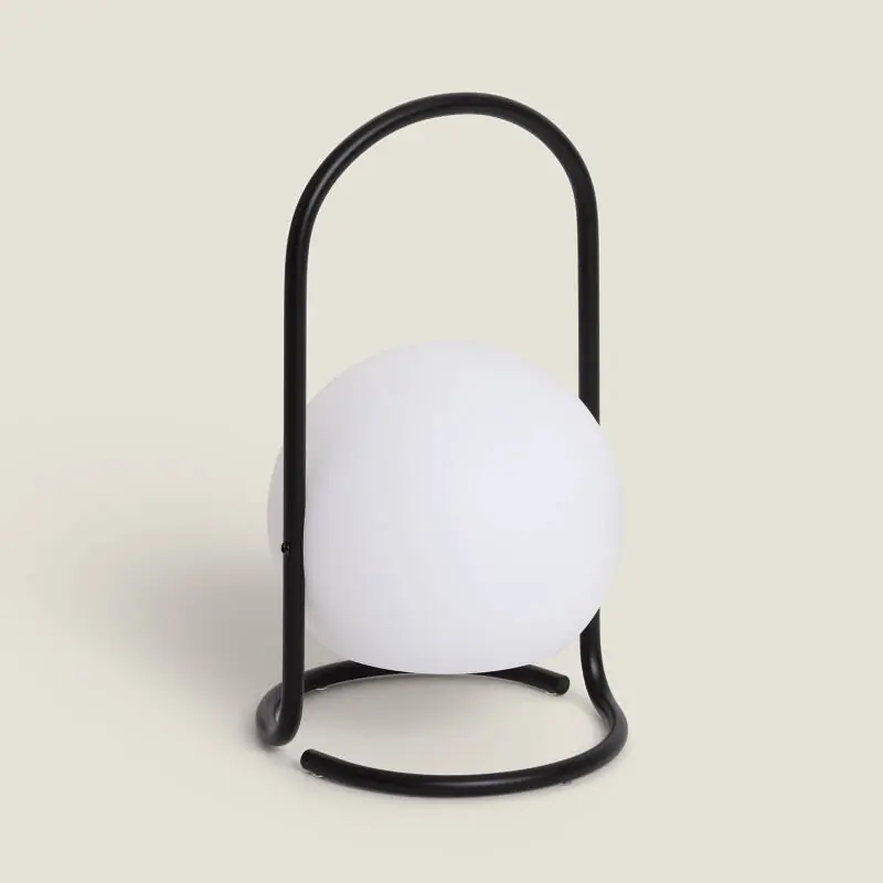 Lampe à Poser LED Portative Extérieure Métal 2.5W Mkono avec Batterie Rechargeable USB