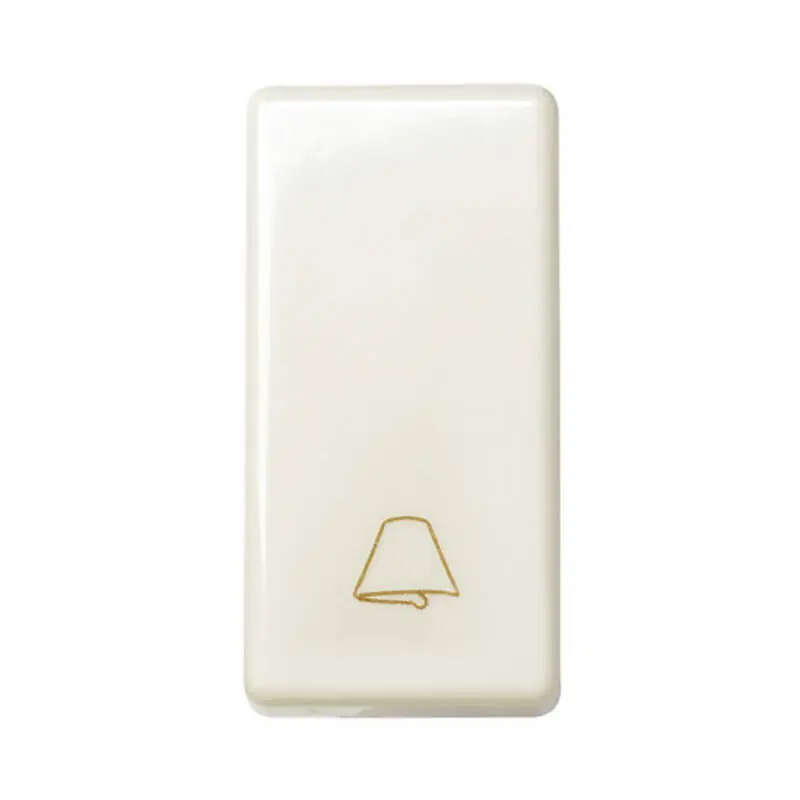 Bouton-Poussoir Simple Étroit avec Touche Sonnette SIMON 27 Play 27150
