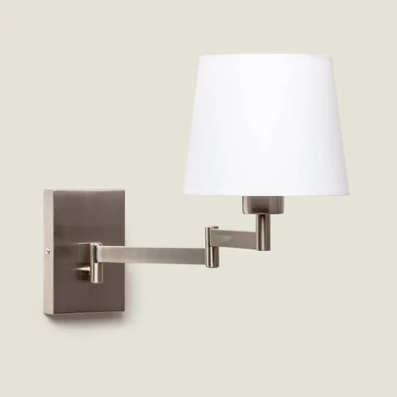 Lampe Murale Articulée Aluminium et Tissu Ugani