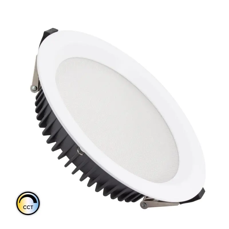 Downlight LED 60W Rond SAMSUNG AERO 130 lm/W Microprismatique LIFUD Coupe Ø 200 mm