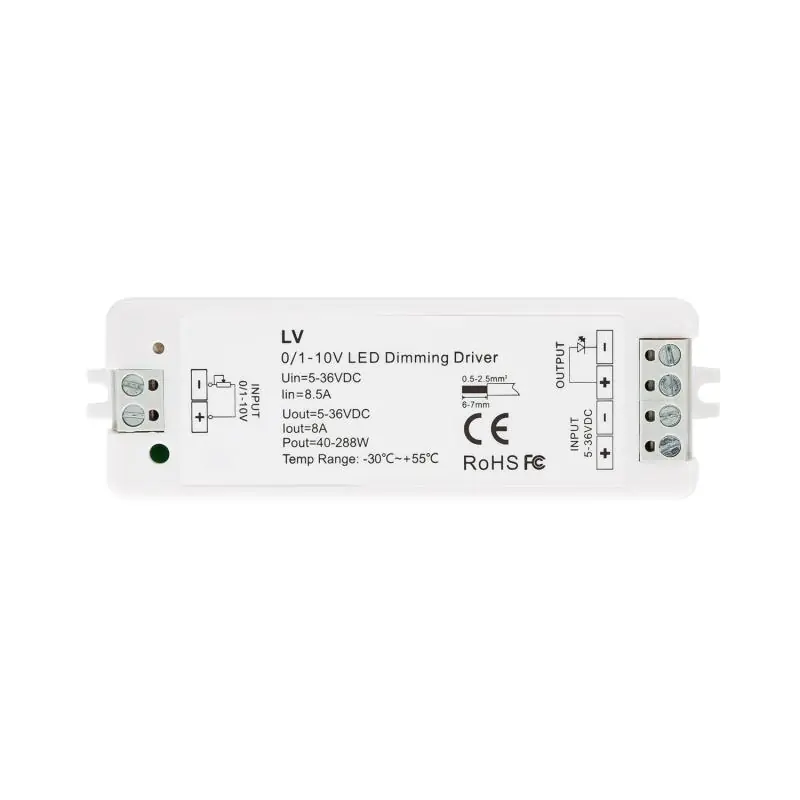 Contrôleur LED 0/1-10V pour Ruban LED 12-24V SKYDANCE LV