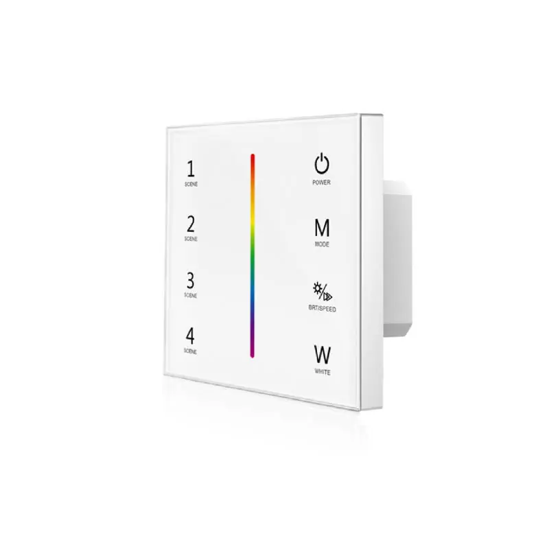 Contrôleur Ruban LED RGBW 12-24 V Encastrable Tactile SKYDANCE T4-1 Compatible avec Télécommande RF