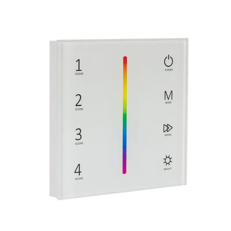 Contrôleur Ruban LED RGB 12-24 V Encastrable Tactile SKYDANCE T3-1 Compatible avec Télécommande RF