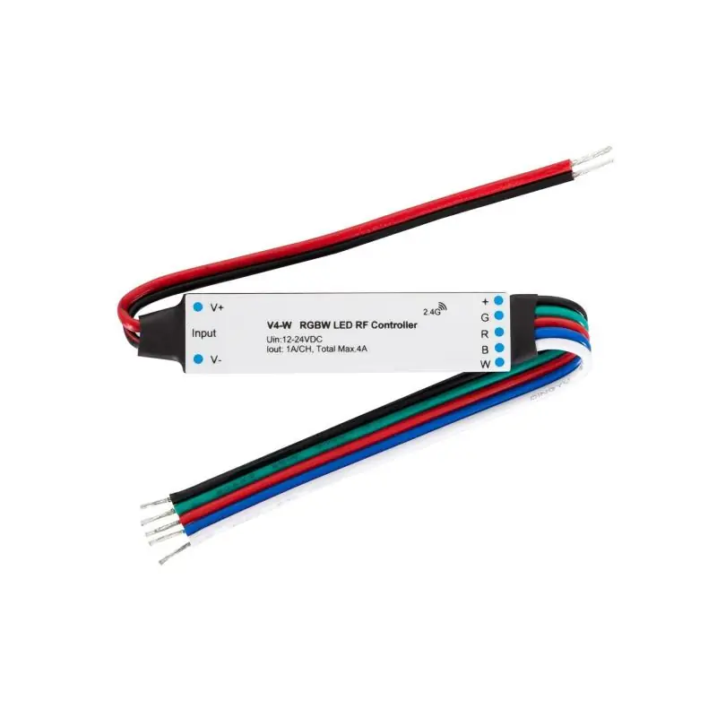 Contrôleur Ruban LED RGBW 12/24V SKYDANCE V4-W Compatible avec Télécommande RF