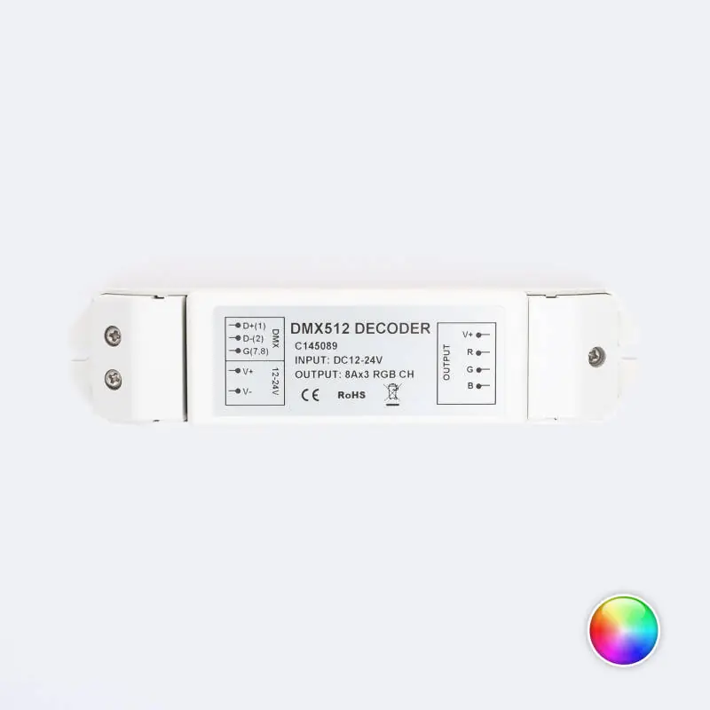 Contrôleur DMX512 Decoder 3 Canaux