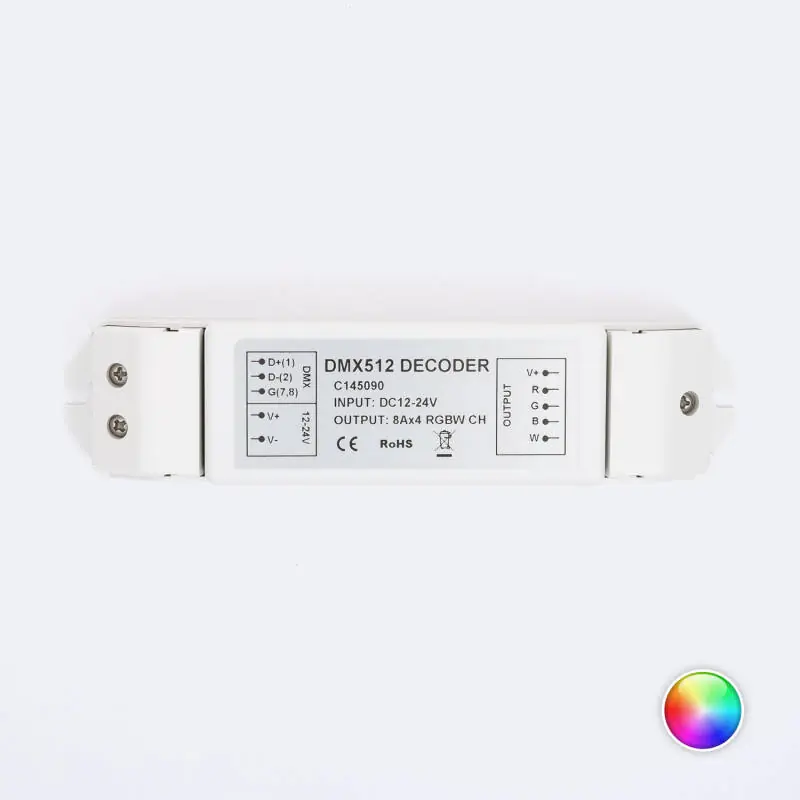 Contrôleur DMX512 Décodeur 4 Canaux