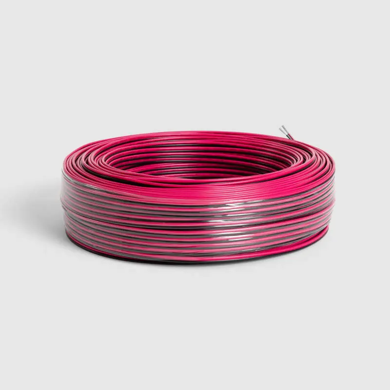 Rouleau 100m Gaine Câble Électrique Plat 0.5mm² pour Ruban LED