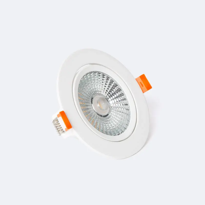 Spot LED Downlight Superslim COB LIFUD Rond Orientable 15W Blanc CRI90 Expert Color No Flicker Coupe Ø 100mm