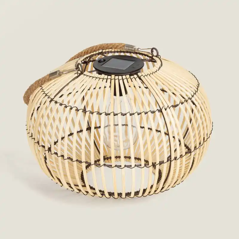 Lampe à Poser LED Extérieure Solaire Bambou Sirpur