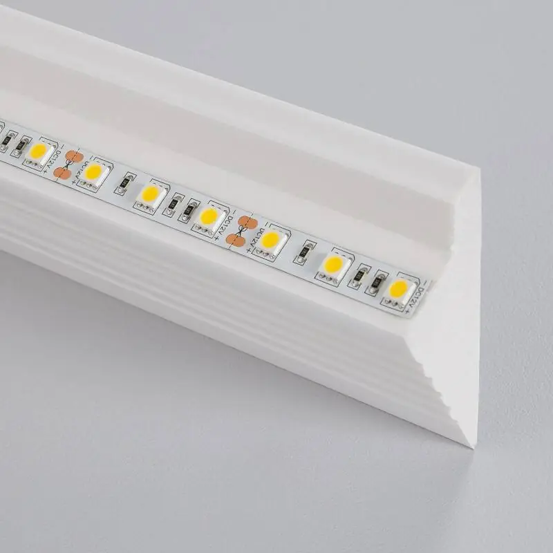 Moulure Diagonale Modern 2m pour Ruban LED