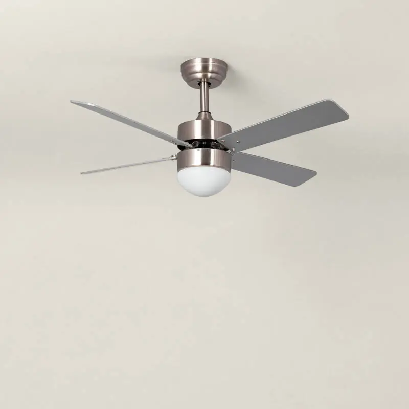 Ventilateur de Plafond Silencieux Cygnus Niquel 107cm Moteur DC