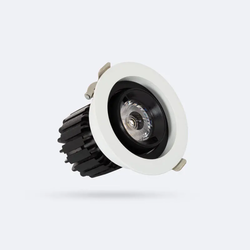 Spot LED Downlight COB Rond Orientable 360º (UGR19) High Lumen CRI90 Expert Color No Flicker 7W Coupe Ø 80mm