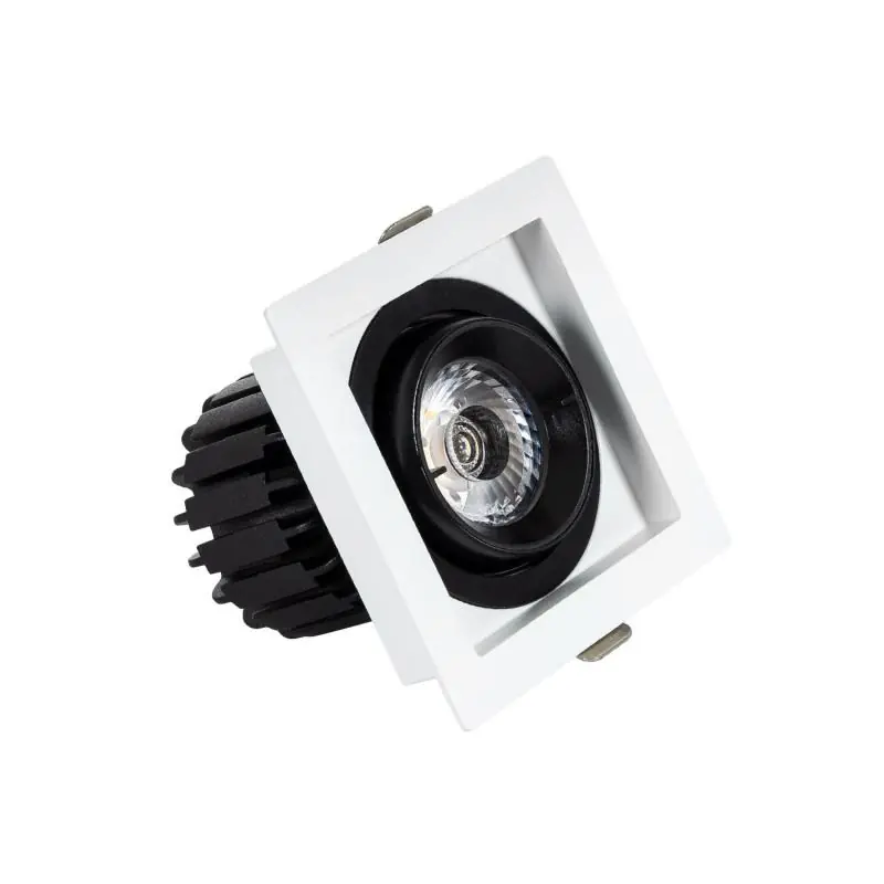 Spot LED Downlight COB Carré Orientable 360º Expert Color No Flicker CRI90 7W Coupe 82x82mm
