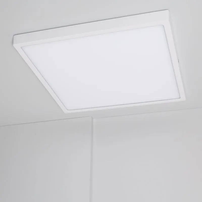 Plafonnier LED Carré 30W Extra-Plat CCT Sélectionnable 400x400 mm