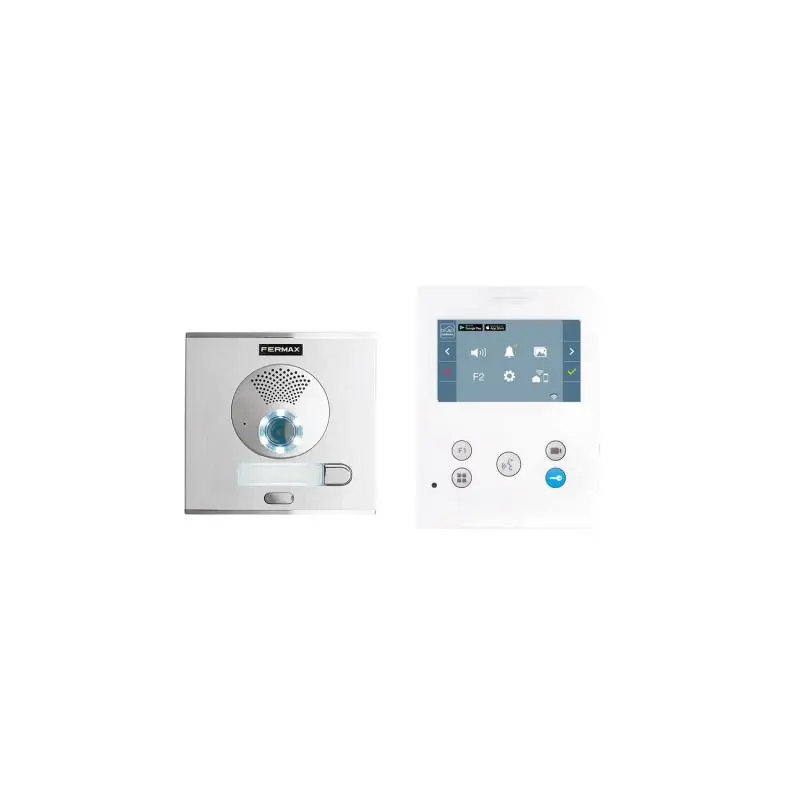 Kit Visiophone 1 Sonnette CITY VEO-XS 4,3 " DUOX Plus WIFI 1L FERMAX 94511