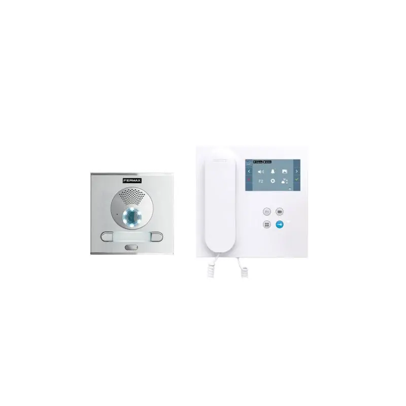 Kit Visiophone 2 Sonnettes CITY VEO 4,3 " DUOX Plus WIFI 2L FERMAX 94421