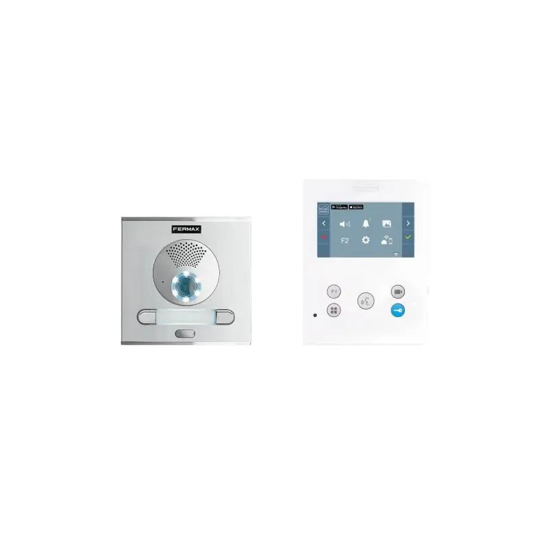Kit Visiophone 2 Sonnettes CITY VEO-XS 4,3 " DUOX Plus WIFI 2L FERMAX 94521